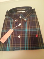 camisa carolina herrera cuadros color 28  talla xl 