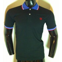 sueter polo fred perry negro  talla m   